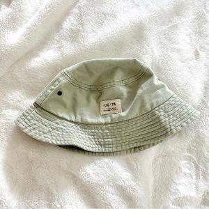 UO sage green bucket hat